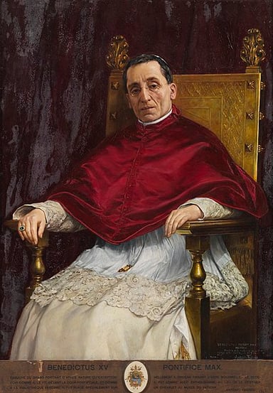 What was Pope Benedict XV's birth name?