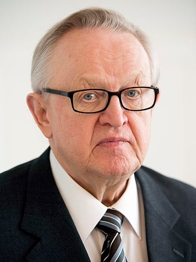 What did Martti Ahtisaari win the Nobel Prize for?