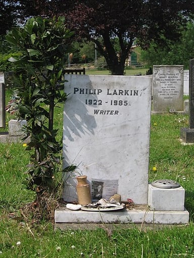 On what date did Philip Larkin pass away?