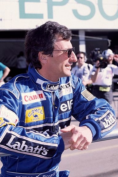 What milestone did Patrese reach at the 1990 British Grand Prix?