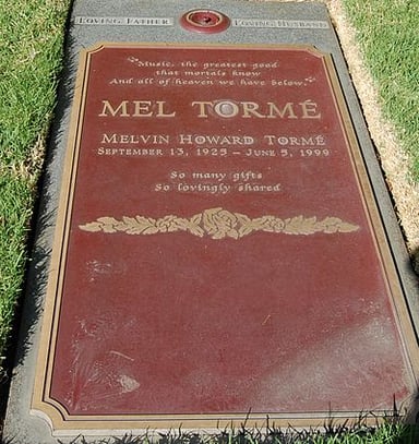 In which year was Mel Tormé born?