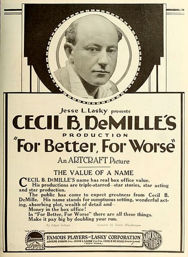 What was Cecil B. DeMille's profession before he became a film director?