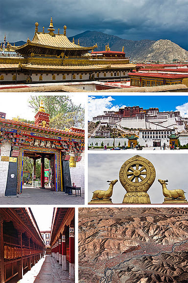 What type of terrain is Lhasa known for?
