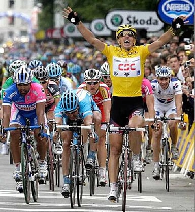 How many times has Fabian worn the Tour de France yellow jersey?