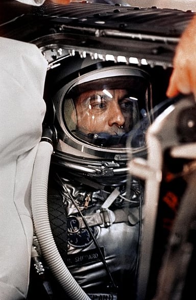 What was the name of the first crewed Project Gemini mission that Shepard was designated as the commander of?