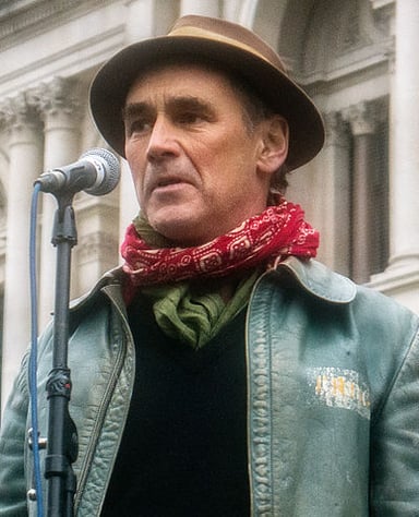 Which charity does Mark Rylance serve as a patron for peace-building?