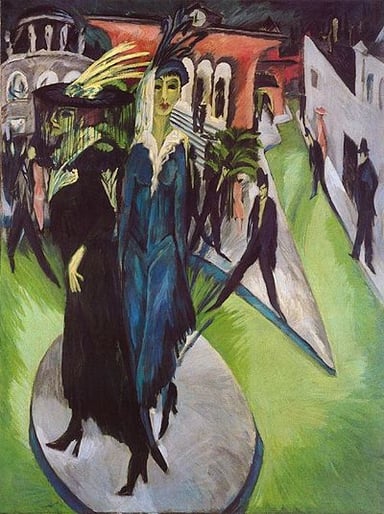 What color did Kirchner often use to depict Berlin?
