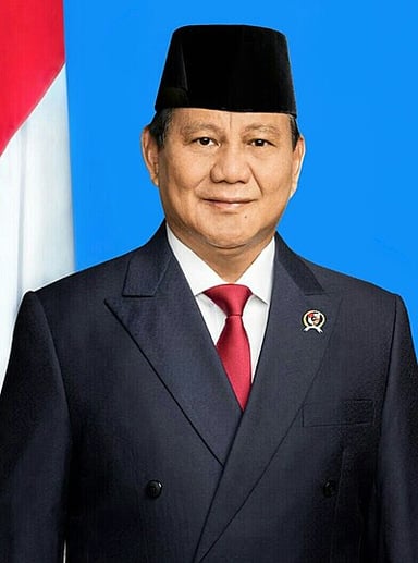 When was Prabowo announced as Gerindra's candidate for the 2024 presidential election?