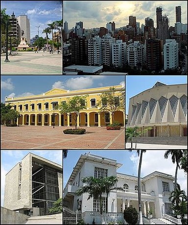 What is the main economic center of Atlántico department in Colombia?