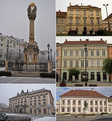 What is the main square in Szombathely called?