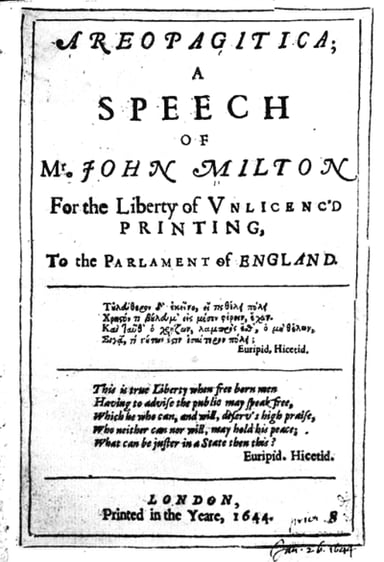 Which political figure did John Milton serve under as a civil servant?