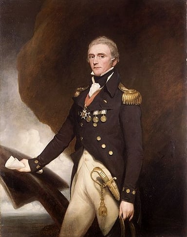 In what battle did Edward Berry command the HMS Vanguard?
