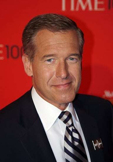 In what year was Brian Williams promoted to anchor and managing editor of NBC Nightly News?