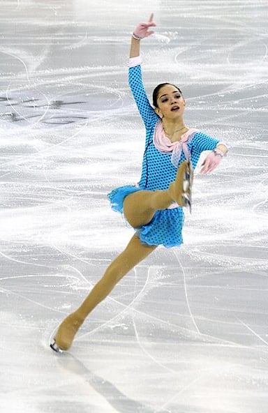 In which year was Evgenia the silver medalist at the European Figure Skating Championships?