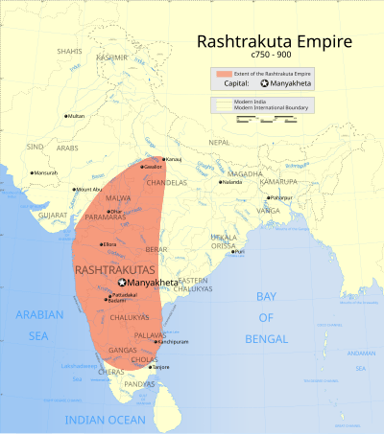 Which dynasty ruled Bengal during the Rashtrakuta dynasty's reign?