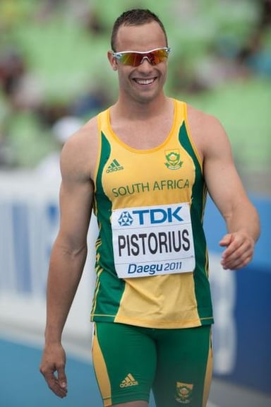 In which year did Oscar Pistorius first compete in the Paralympic Games?