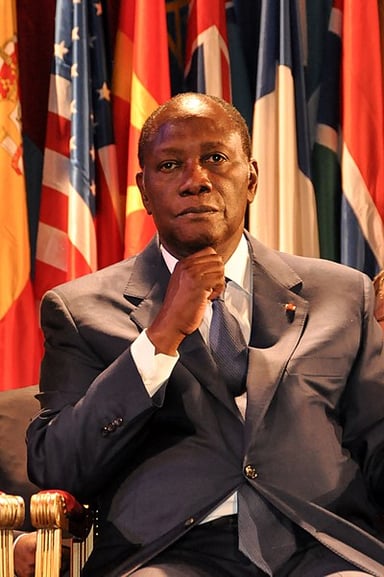 In which year did Alassane Ouattara become the President of the Rally of the Republicans?