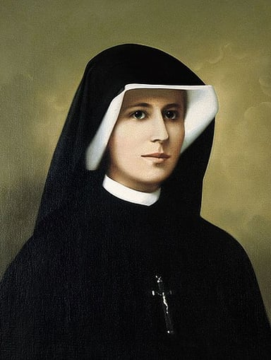 When was Faustina Kowalska canonized as a saint?