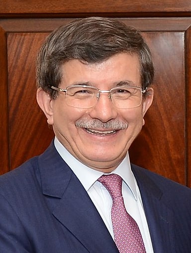 Which terrorist group did Ahmet Davutoğlu's government authorize airstrikes against in 2015?