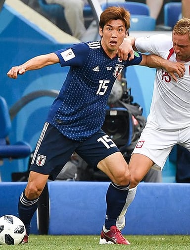 How many official goals did he score for the Japan national team by end of 2021?