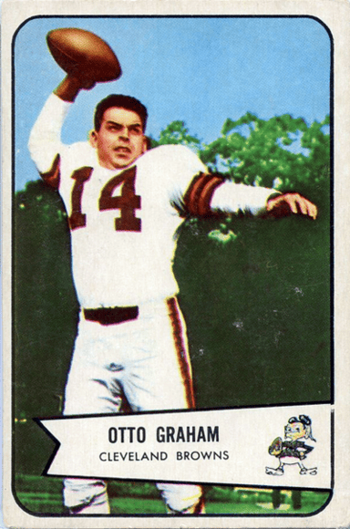 As an NFL quarterback, what was unique about Otto Graham's 10 seasons?