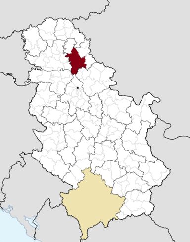 What is the rank of Zrenjanin in terms of size in the Serbian part of the Banat geographical region?