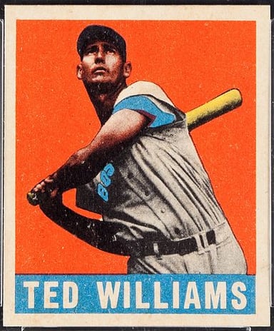 Which baseball team did Ted Williams play for?