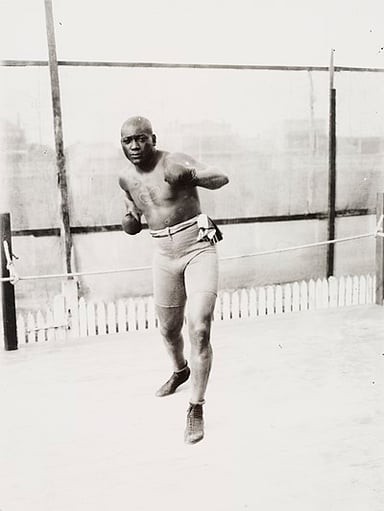 What societal era in the U.S. was Jack Johnson's rise to fame during?