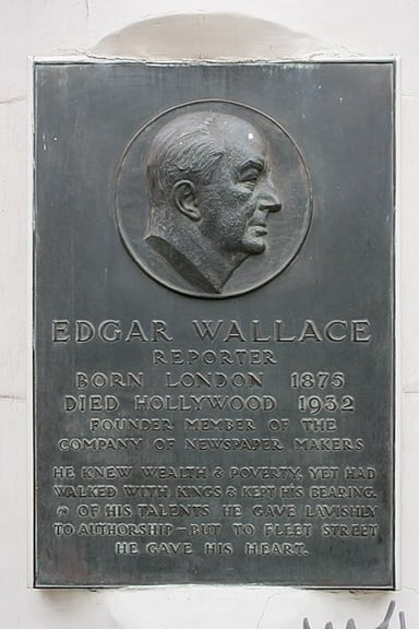 When was Edgar Wallace born?