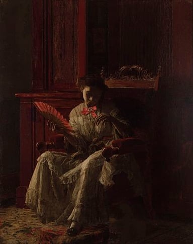 What was a unique factor in Eakins' painting style?