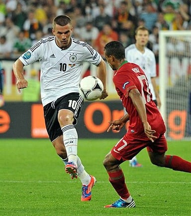 What position does Lukas Podolski play in football?