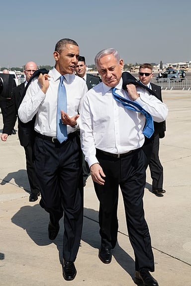 Which positions has Benjamin Netanyahu held?[br](Select 2 answers)