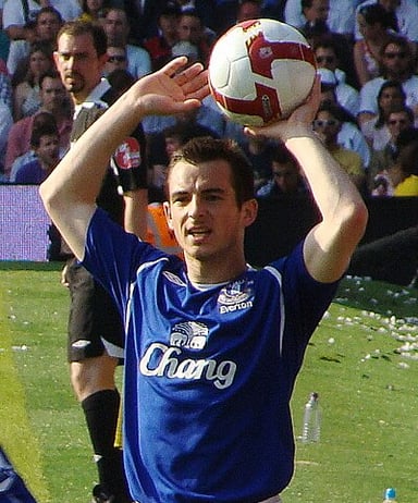 Which position did Leighton Baines play in football?