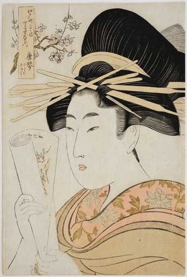 What specific art technique of Utamaro was imitated by the European Impressionists?