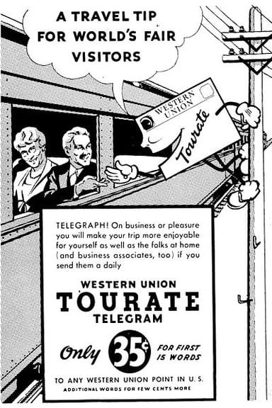 In what decade did Western Union introduce its money transfer service?