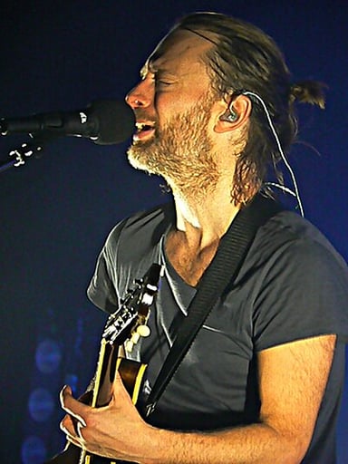 Who did Thom Yorke collaborate with to create artwork for Radiohead albums?