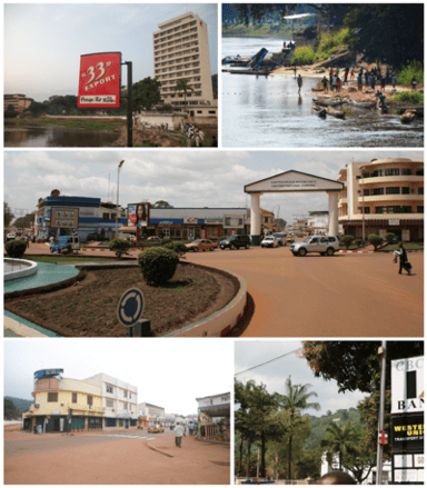 What are the three main industries in Bangui?