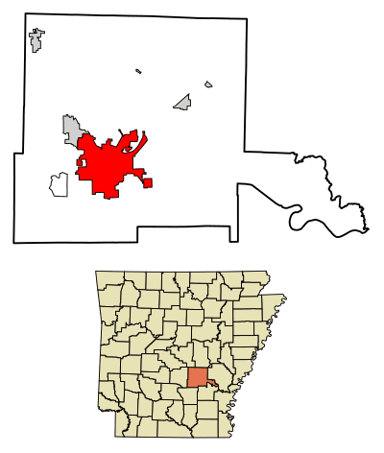 In which year was Pine Bluff incorporated as a city?