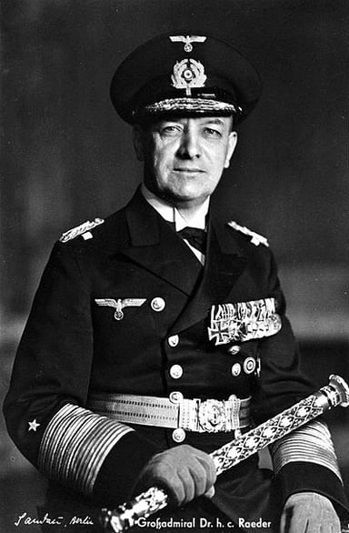 Which war was Raeder a key figure in naval history?