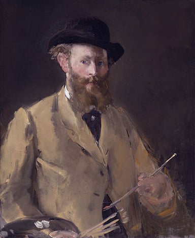How did Manet frequently sign his works?