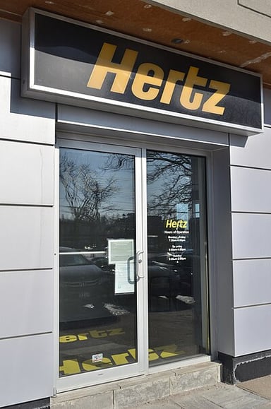 What was Hertz's rank in the 2020 Fortune 500 list?