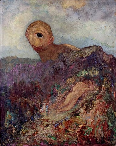 Redon had an interest in exploring the tension between what?
