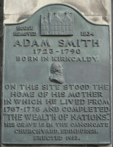 Who was Adam Smith's employer between 1751 - 1763?