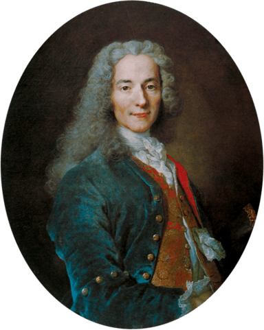 What is the first name that Voltaire was given at birth?