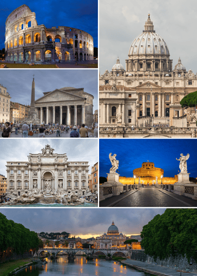 Who are the saint patrons of Rome?[br](Select 2 answers)
