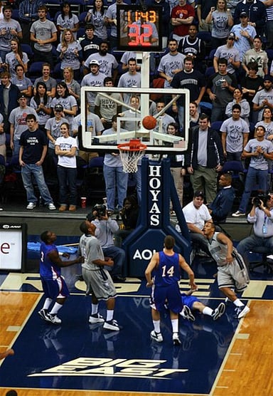 Which Georgetown player was known for his fierce defensive skills and shot-blocking ability?