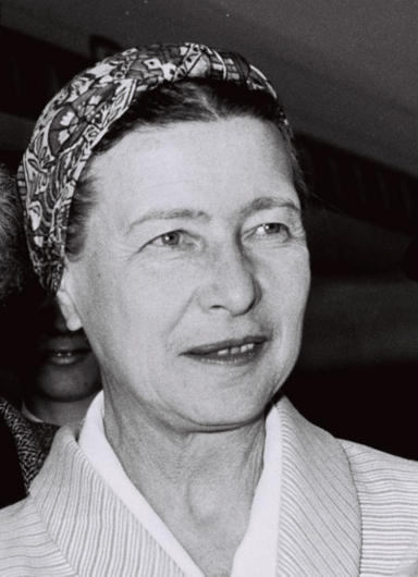 In which year was Simone de Beauvoir born?