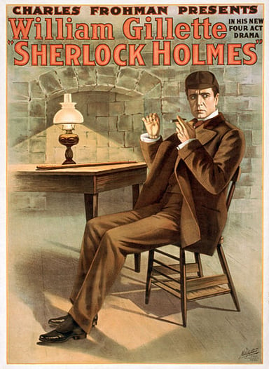 What did Gillette help to make a symbol of Sherlock Holmes?