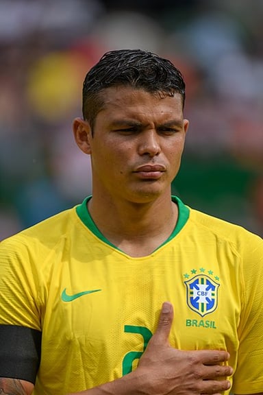 In which year did Thiago Silva make his senior international debut for Brazil?