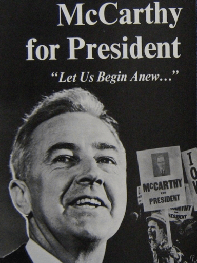 Which war did Eugene McCarthy serve as a code breaker?